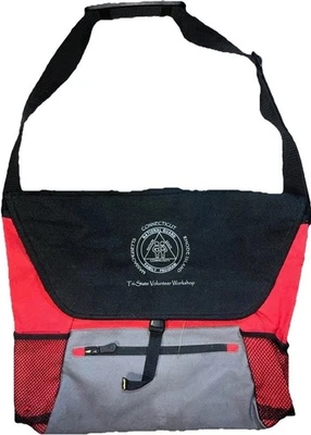 Tri-State волонтер мастерской CT, MA и RI красный наплечная сумка хорошее состояние читать 🍀 - Изображение 1 из 4