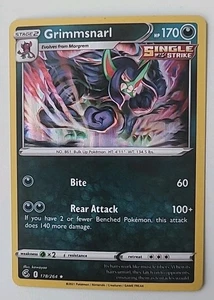 Grimmsnarl HP 170 Single Strike Holo Rare Pokemon No 178/264 - Picture 1 of 1
