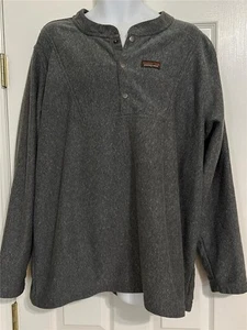 Patagonia Workwear Henley Polyester Fleece meliert grau XXL - Bild 1 von 9
