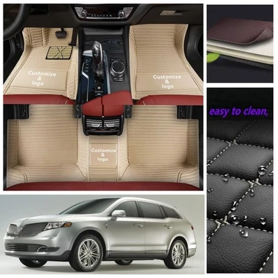 Fit for Lincoln MKT 2010-2019 Car Floor Mats Liner Carpets Waterproof Foot Rugs - Image 1 of 4