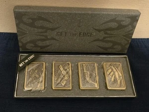 Get The Edge Star Lighters Guns Firearms - Set Of 4 - 3D Gun Front Plates - New - Picture 1 of 1