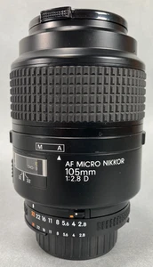 Nikon AF Micro NIKKOR 105mm f/2.8 D Macro Portrait Camera Lens - Picture 1 of 20