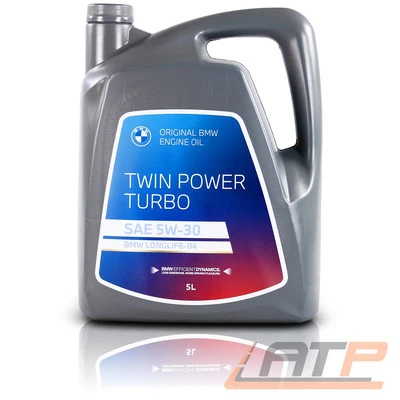 ORIGINAL 5 L BMW TWIN POWER TURBO 5W30 MOTORÖL FÜR LONGLIFE 04 ACEA C3 API SN