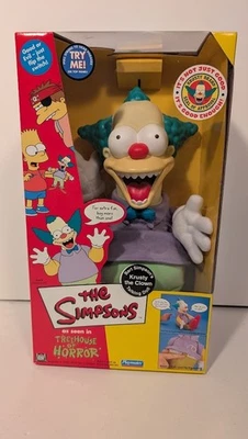 辛普森一家会说话的小丑Krusty娃娃恐怖玩伴树屋全新带盒 — 第 1/4 张图片