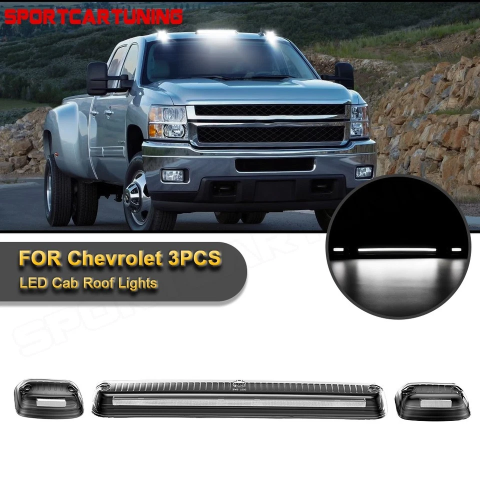 Luz LED de techo de cabina para camioneta Chevy Silverado 1500 GMC 2500 3500 2007-14 Foto 1 de 4