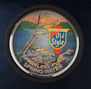 Vintage Heileman's Old Style Sparkling Pure Spring Water Light Up Beer Sign - Picture 1 of 6