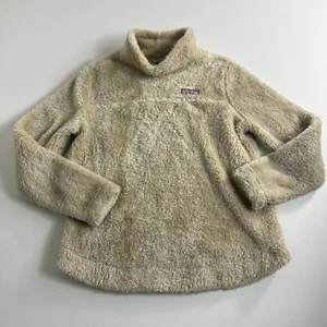 Vineyard Vines Mock Neck Teddy Shepa Sweater Top Tan Brown Womens Medium Soft - Picture 1 of 9