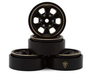 Treal Hobby Tipo B 1,0" Ruote con Perline in Ottone a 6 Razze (Nero) (38,7g) - Foto 1 di 4