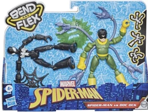 SPIDER-MAN VS DOC OCK Marvel Bend And Flex Action Figure Toy Hero Villain Black - Picture 1 of 3