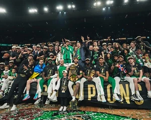 Boston Celtics 2024 NBA Finals Champions Group Photo 8x10 NBA Basketball Photo - Picture 1 of 1