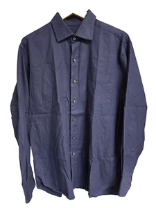Austin Reed Men's Size L Button Down Shirt Blue Great Stitching - Picture 1 of 9