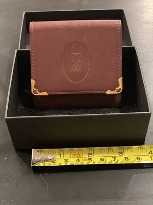 Cartier Cartera Must de Cartier Monedero Bolsa Cuero Suave Esquinas Bueno Foto 1 de 4