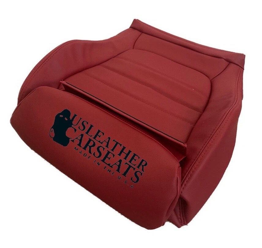 Cubierta inferior de cuero roja para Mercedes Benz C300 2015-2021 cupé del conductor Foto 1 de 4