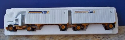 Tonkin Replicas Con-Way Central Express CWX Double Trailers 1:53 Diecast Truck  - Image 1 of 4