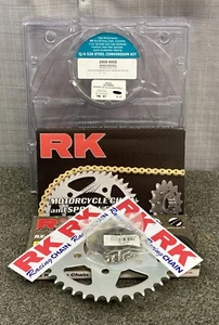 NEW RK 2068-989S QA MOTORCYCLE CHAIN AND SPROCKET KIT - Picture 1 of 8