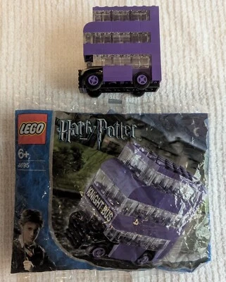 Lego Harry Potter #4695 Purple Knight Bus Sealed In Bag Lot Of 2 - One Bus Loose - Image 1 of 4