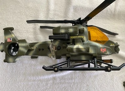 Vintage Animated GI Joe Hasbro US Army Helicopter Light Sounds Winch Blades 19”L - Image 1 of 4