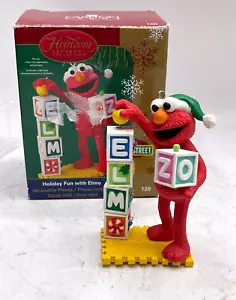 Holiday Fun With Elmo Christmas Heirloom Sesame Street Ornament #120; 2006 VIDEO - Picture 1 of 9