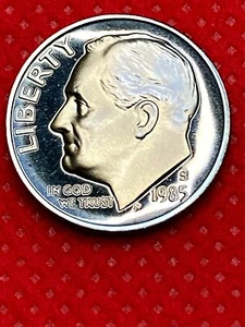 1985-S Roosevelt Groschen Edelsteinqualität aus PP - Bild 1 von 4