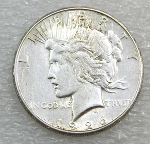 Dólar de plata Peace 1926-S bonito brillo escarchado en zaflip #B61 - Imagen 1 de 2