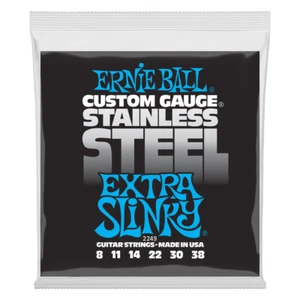 Ernie Ball 2249 Edelstahl Extra Slinky E-Gitarrensaiten; Stärke 8-38 - Bild 1 von 1