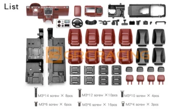 Simulación Interior para TRAXXAS TRX-4 TRX-6 G500 G63 6x6 BENZ RC Coche Kit Central Foto 1 de 4