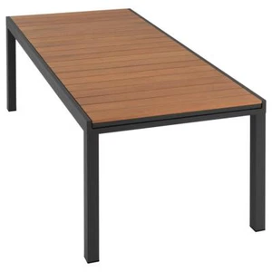 Ausziehbarer Tisch Küchentisch Esszimmer-Tisch Holz Alu 200/300x100x75 cm - Bild 1 von 7