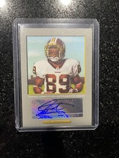 2005 Topps Turkey Red Santana Moss Auto Redskins Miami Hurricanes