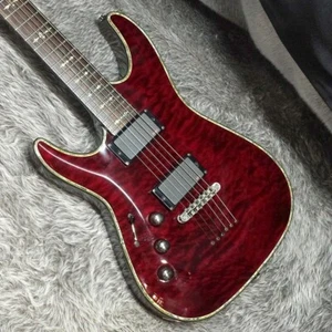 SCHECTER Hellraiser C1 usato mancino acero + corpo in mogano rosso con custod... - Foto 1 di 10