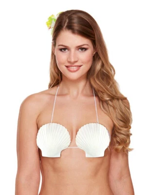 Sujetador Hawaiano Shell Hula Aloha Damas Sirena Elegante Vestido Verano Playa Accesorio Foto 1 de 2