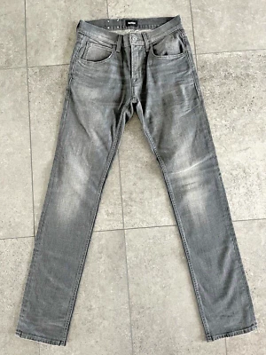 Pantalones de mezclilla para hombre Hudson Blake desgastados gris oscuro ajustados rectos talla 29 ¡NUEVOS SIN ETIQUETAS! Foto 1 de 4