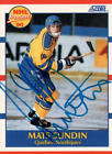 Mats Sunding Signed Hockey Card with JSA COA
