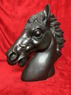Early 20th Century Large Bronze Horse Head Showpiece