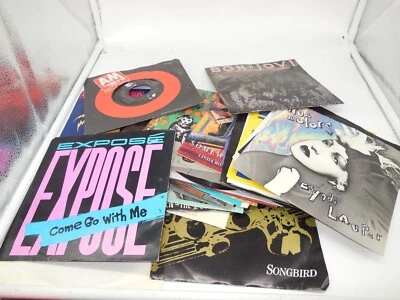 DA2 80's Rock - Lot of 25 Single 45 Records Beastie Boys Bon Jovi David Lee Roth - Image 1 of 4