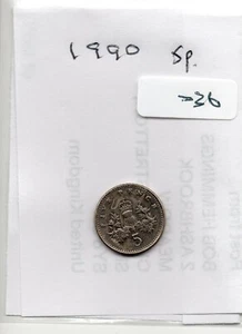 GB - Coin (C036) Elizabeth - 1990 - five pence - Picture 1 of 1