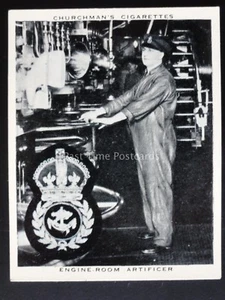 No.31 ENGINE ROOM ARTIFICER The Navy at Work by Churchman 1937 - Picture 1 of 1
