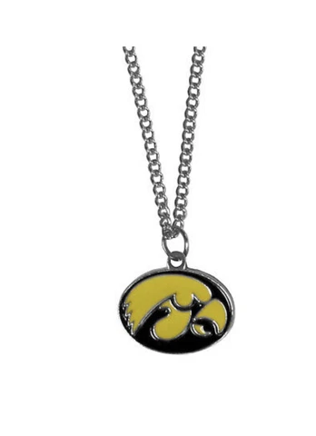 Iowa Hawkeyes Large Pendant Necklace NCAA Licensed Jewelry By Aminco Cover