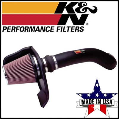 Система впуска холодного воздуха K&N FIPK для 01–06 Silverado Sierra 2500 3500 HD 6,0 л газовая - Изображение 1 из 4