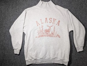 Felpa pullover Aerie Alaska oversize finto collo grigio donna taglia media - Foto 1 di 9