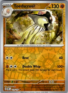 Toedscruel Reverse Holo 119/197 SV03: Obsidian Flames poco común - casi nuevo - Imagen 1 de 2