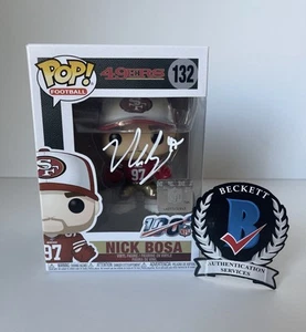Nick Bosa signed handsigniert San Francisco 49ers Funko Pop NFL BECKETT QR COA 2 - Bild 1 von 10