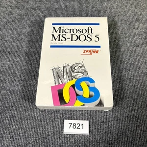 Microsoft MS-DOS 5 Operating System Software Vintage PC New Sealed Rare Spring - Picture 1 of 6