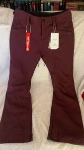 Volcom Womens Snow Pants Size Small Red/Maroon New With Tags FREE SHIPPING - Picture 1 of 7