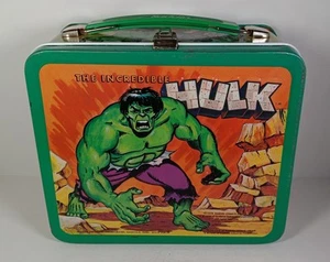 Vtg 1978 THE INCREDIBLE HULK Aladdin Metal Lunch Box Marvel W/Thermos FAST SHIP! - Picture 1 of 12