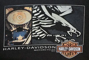 OFFICIAL HARLEY-DAVIDSON MOTORCYCLES PAWTUCKET, RI T-SHIRT - XL - BLACK - Picture 1 of 7