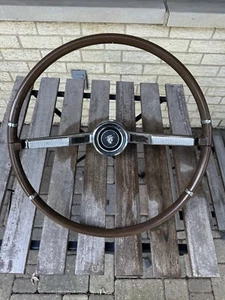 1964 Mercury Comet Caliente Steering Wheel Wood Grain - Picture 1 of 9