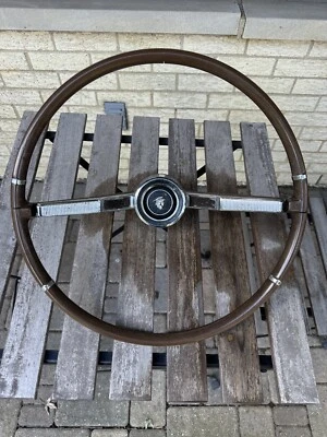 1964 Mercury Comet Caliente Steering Wheel Wood Grain - Image 1 of 4