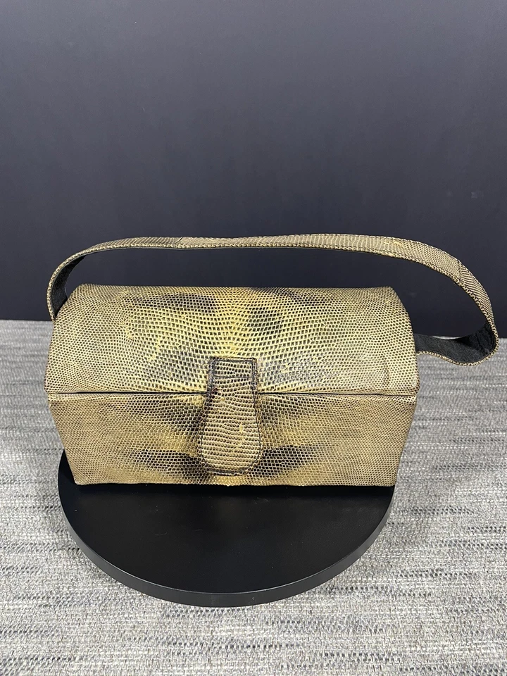 Piel de serpiente de colección (¿o posible piel de lagarto?)  Bolso de mano o monedero LEER Mira fotos Foto 1 de 4