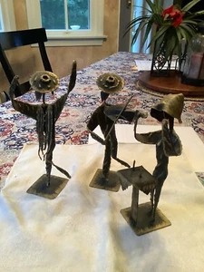 Uniche sculture d'arte vintage in metallo saldato firmate dall'artista - Foto 1 di 9