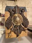 Antique Carved and Gilded Wood Wall Coat of Arms of Toledo